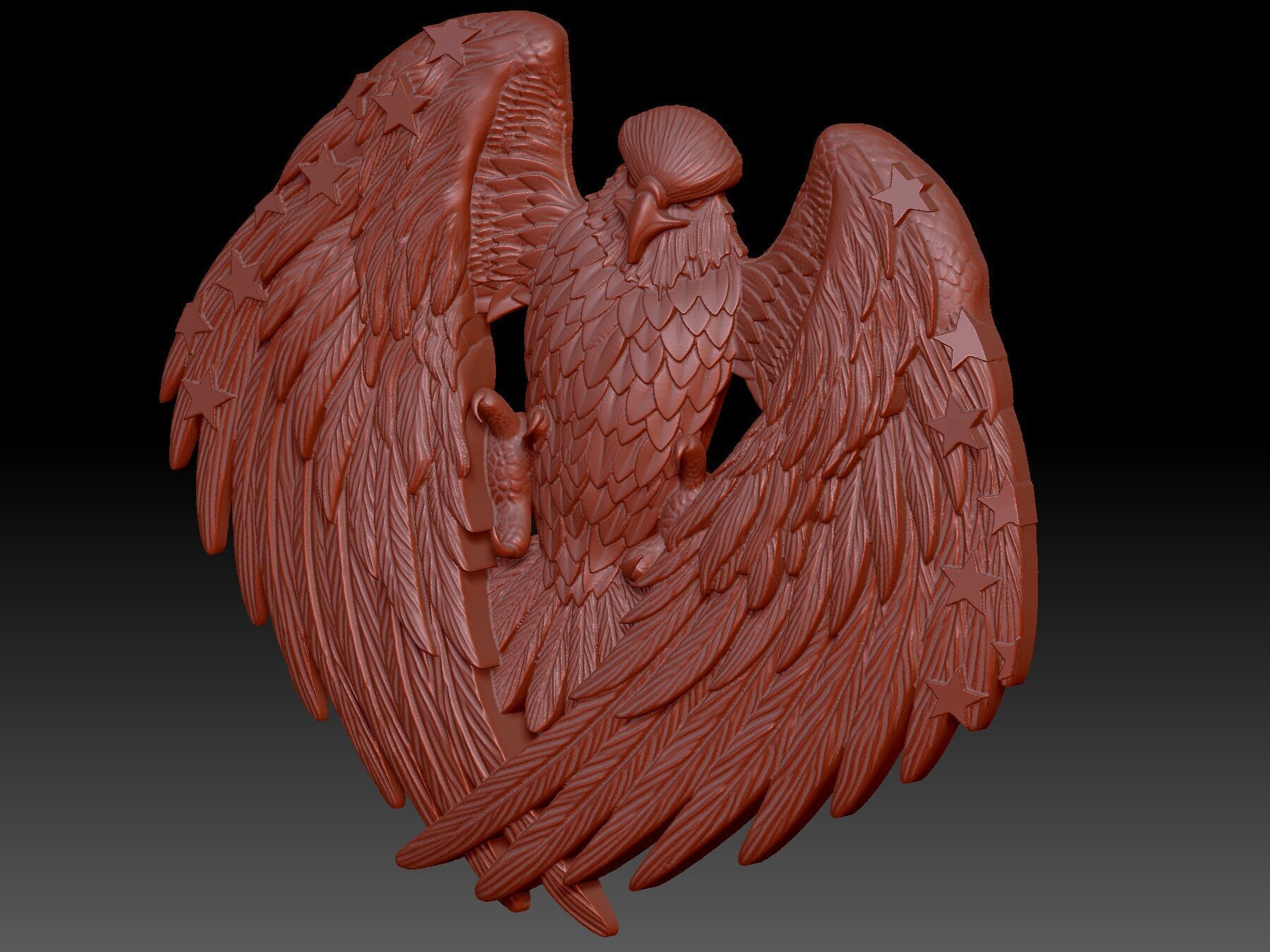  Eagle  3D print model_4