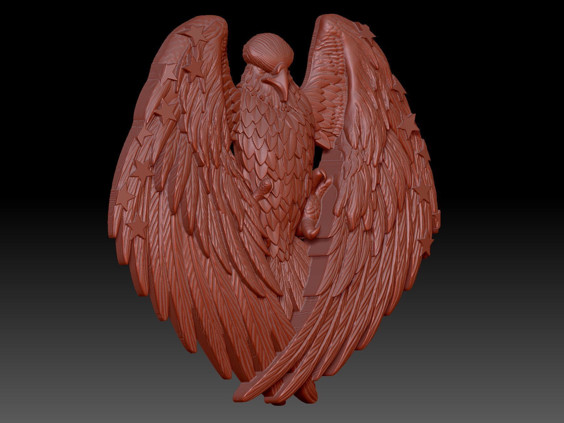  Eagle  3D print model_3
