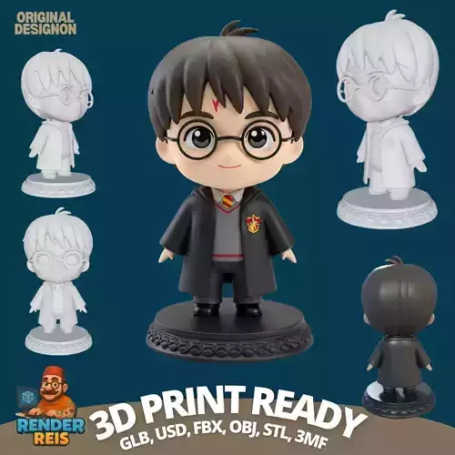 The Chosen One in Chibi Form 3D print model