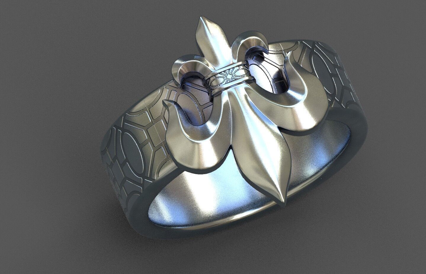 High-Quality 3D Ring Model Low-poly 3D model_4