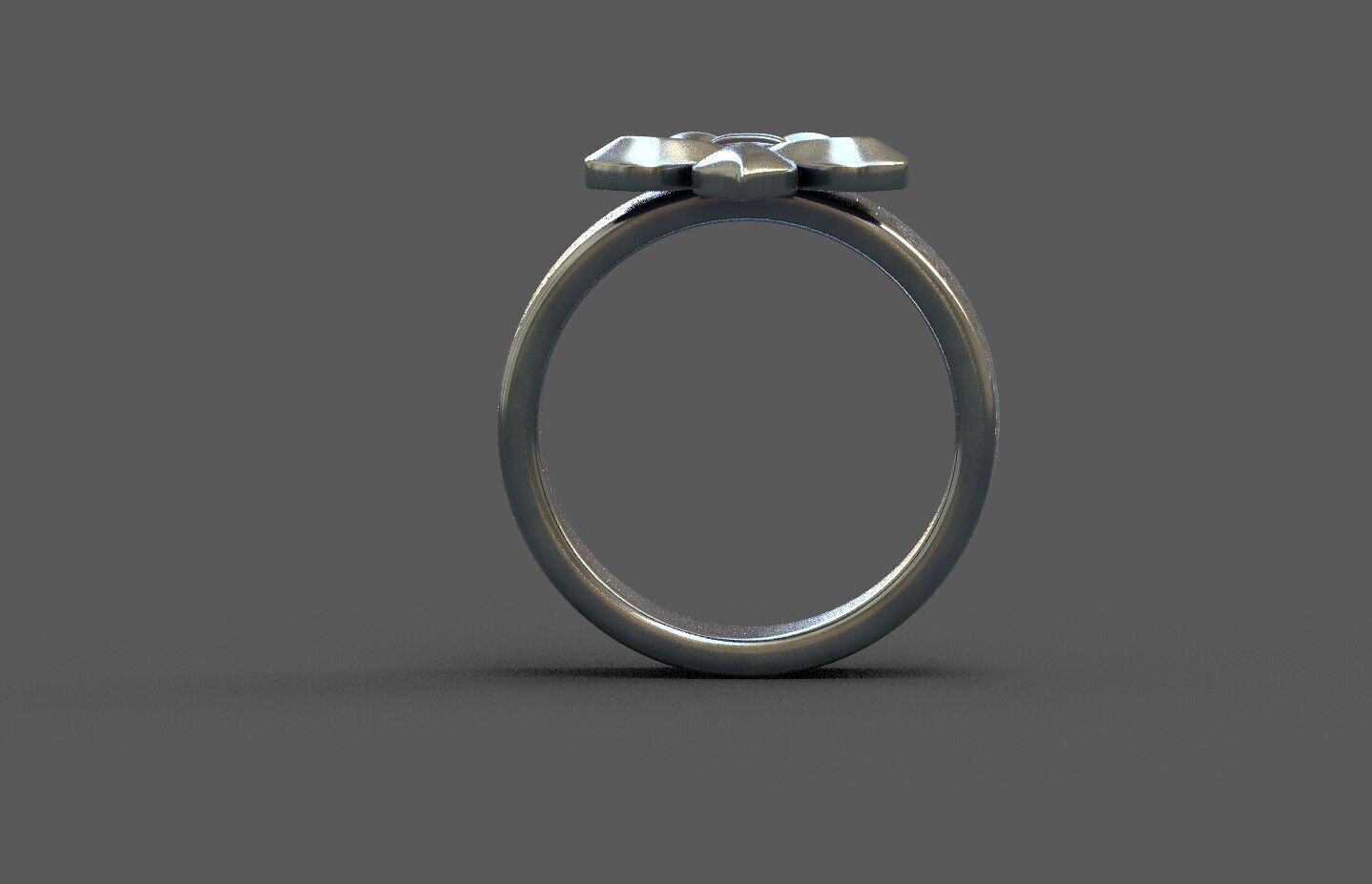 High-Quality 3D Ring Model Low-poly 3D model_3