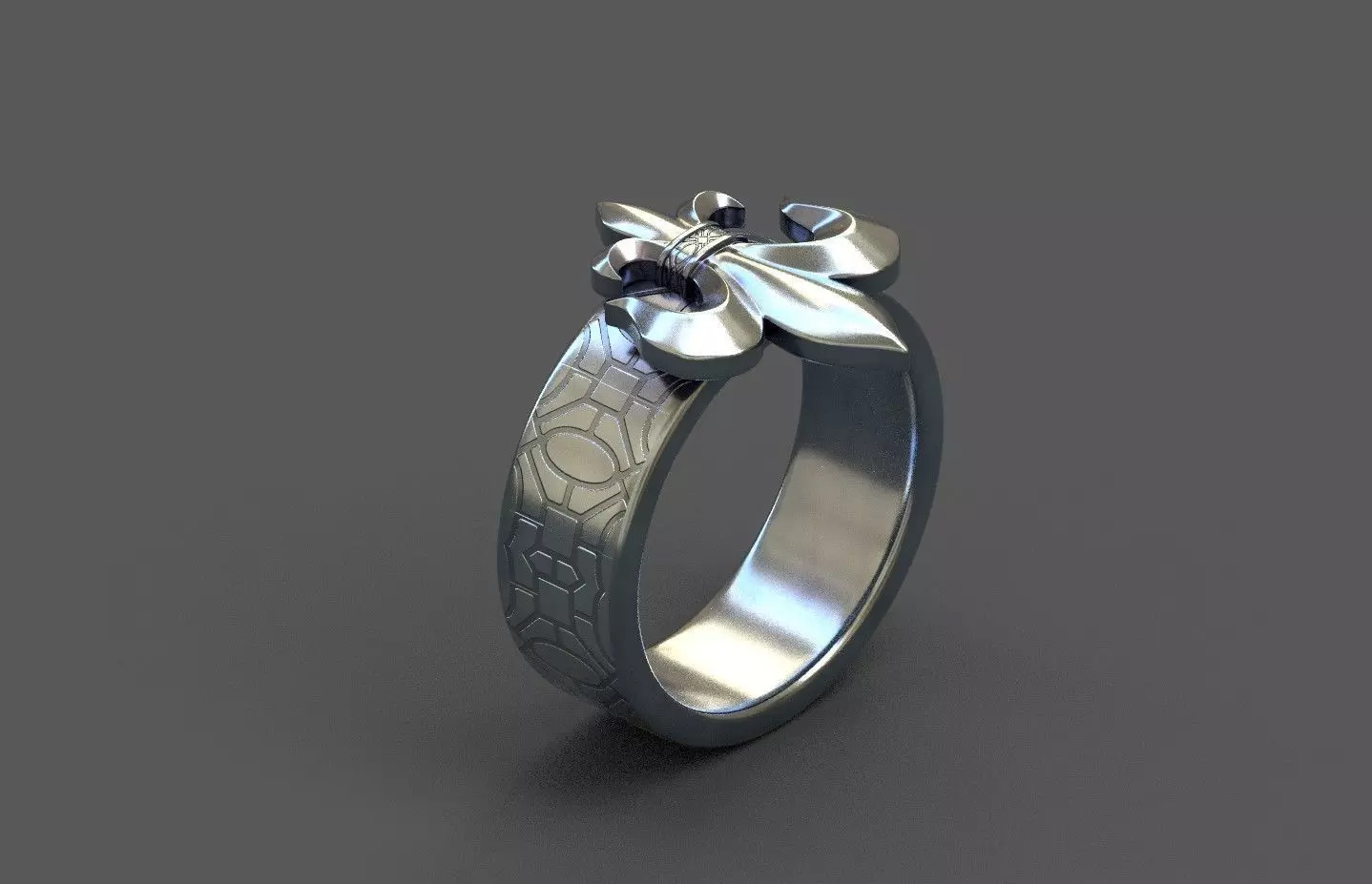 High-Quality 3D Ring Model Low-poly 3D model_0
