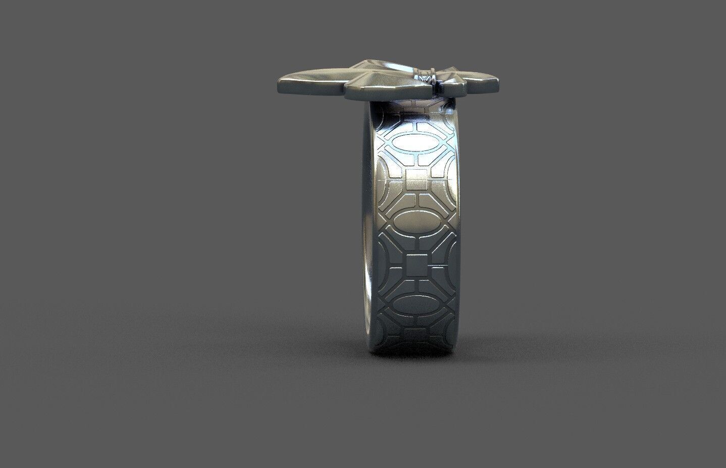 High-Quality 3D Ring Model Low-poly 3D model_2