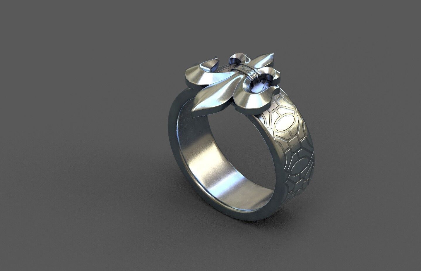 High-Quality 3D Ring Model Low-poly 3D model_1
