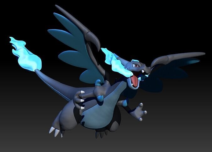 Pokemon Charizard Mega Evolution X 3D print model