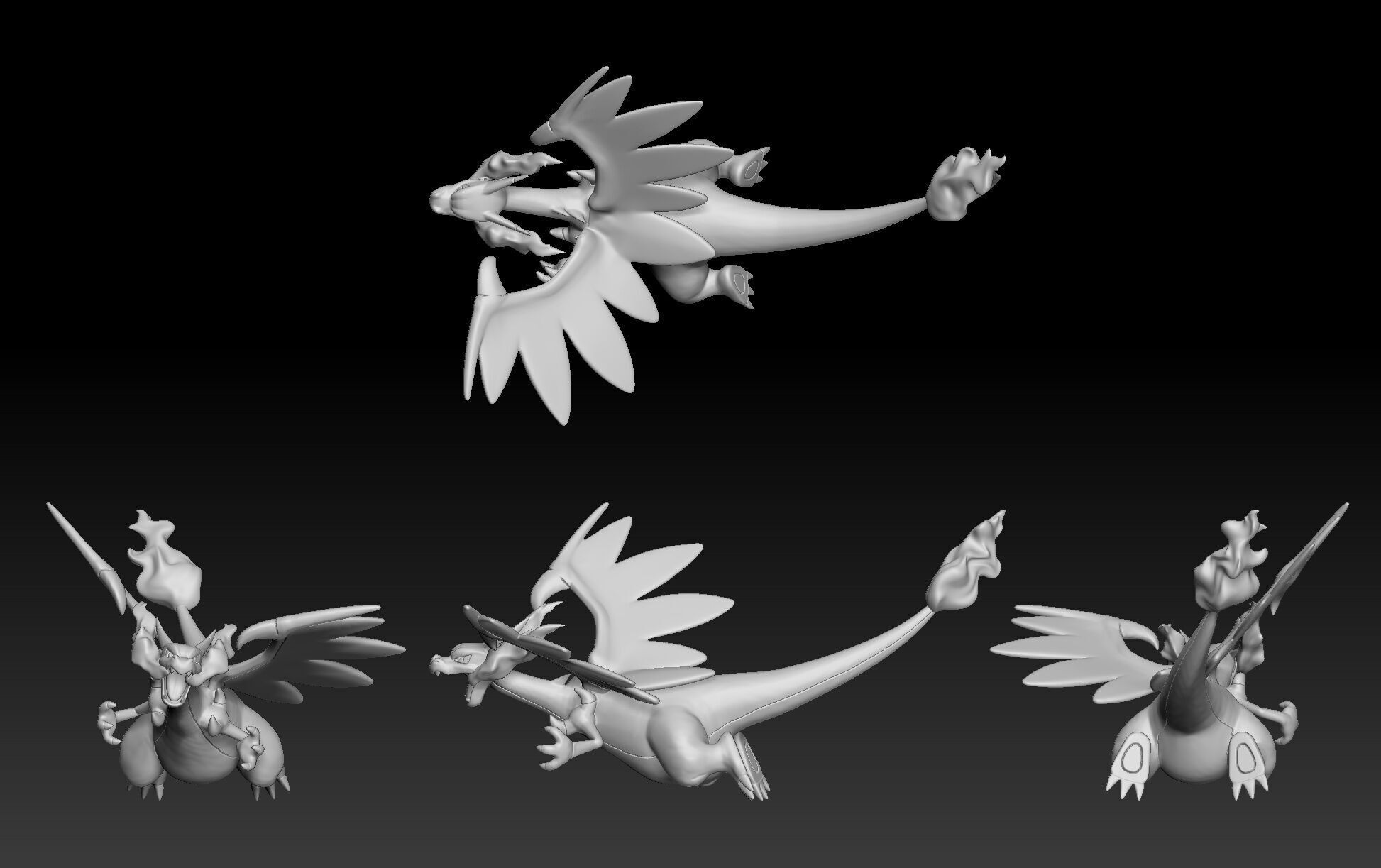 Pokemon Charizard Mega Evolution X 3D print model_1