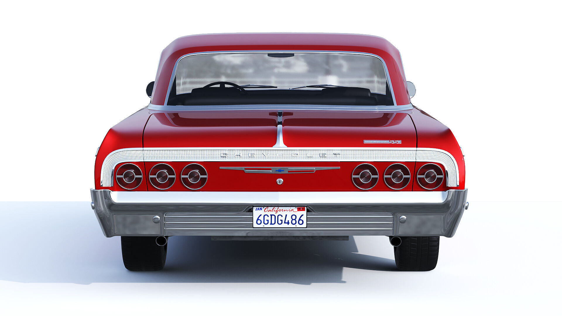 Chevrolet Impala SS 1964 3D model_4