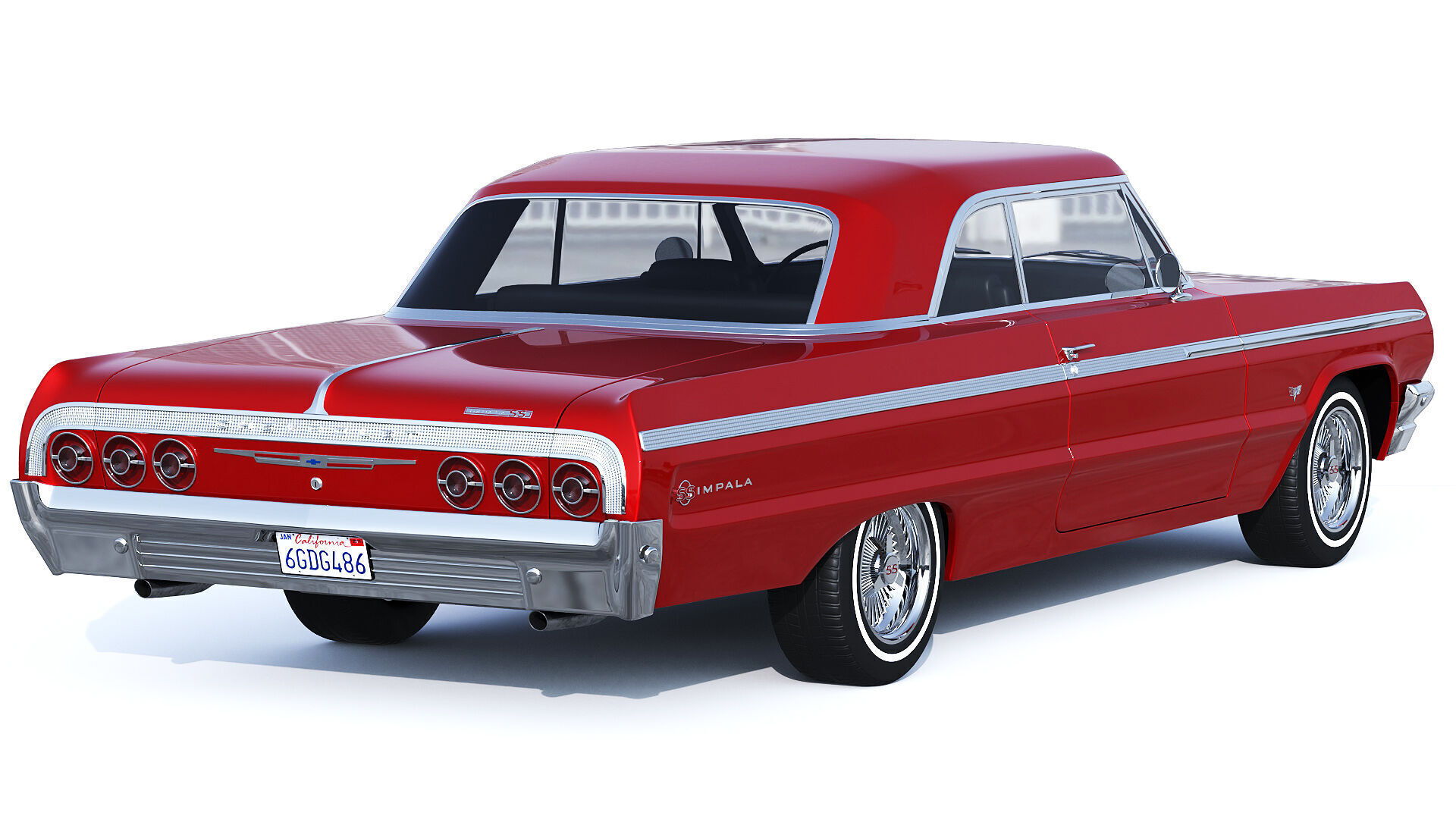 Chevrolet Impala SS 1964 3D model_1