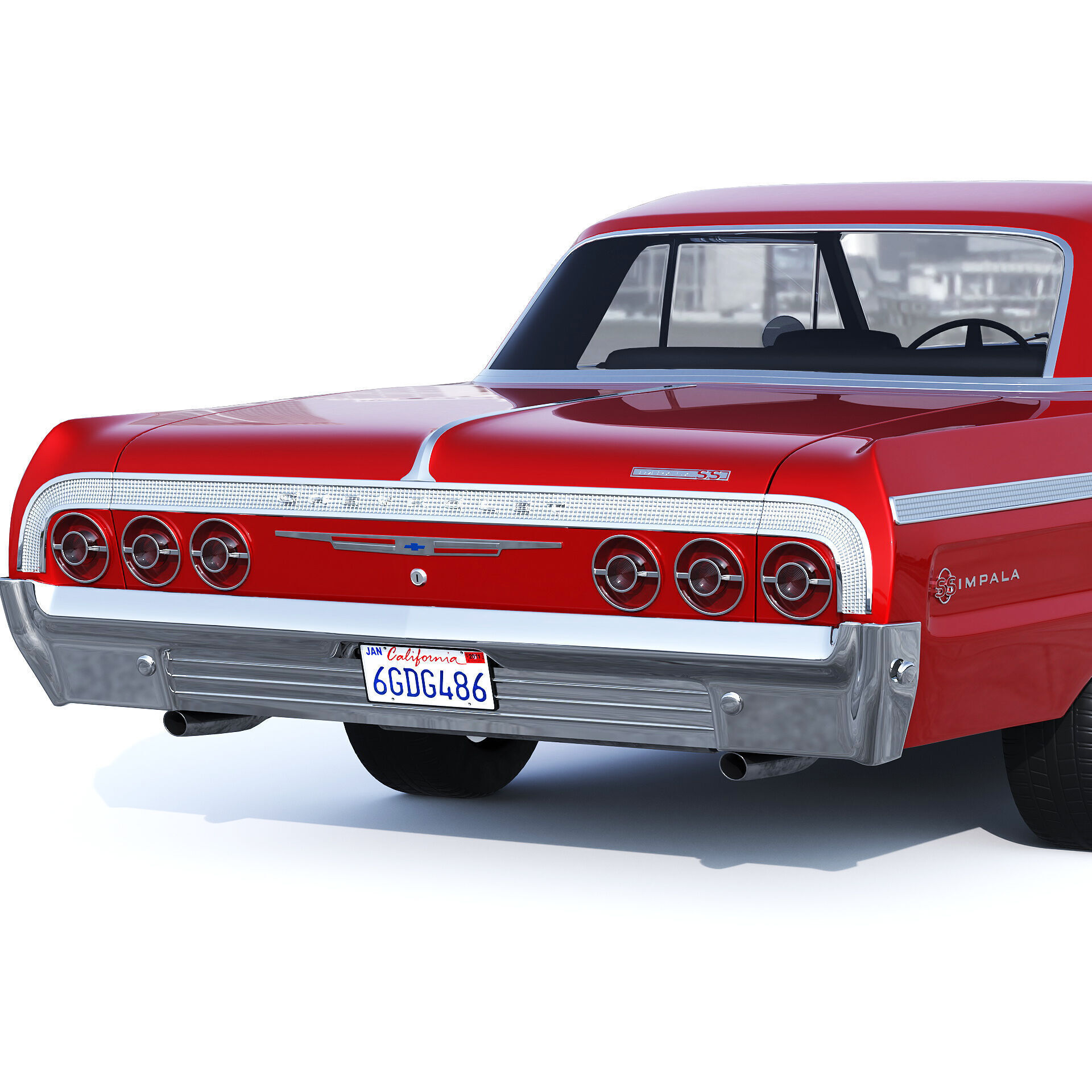 Chevrolet Impala SS 1964 3D model_6