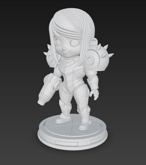 Savior of the Galaxy in Chibi Form 3D print model_3