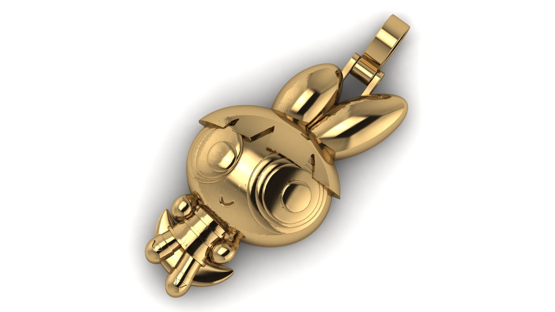 Powerpuff Girl Bubble Pendant 2 Inches 3D print model 3D print model_1