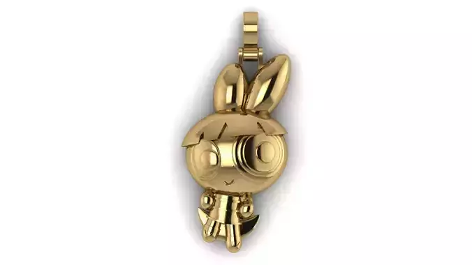Powerpuff Girl Bubble Pendant 2 Inches 3D print model 3D print model