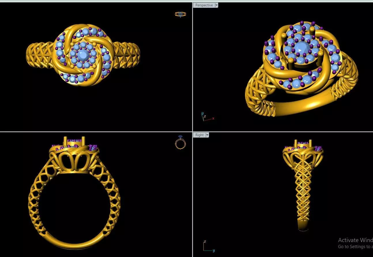 ring fancy  3D print model_0
