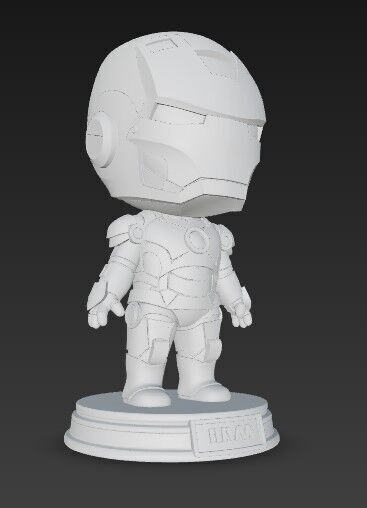 Chibi Hero in Armor 3D print model_1