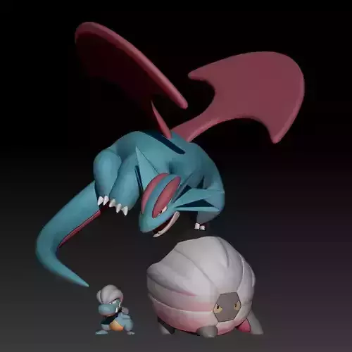Pokemon Bagon Shelgon Salamence