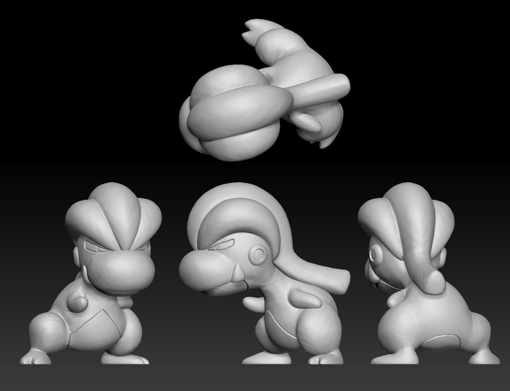 Pokemon Bagon Shelgon Salamence 3D print model_1