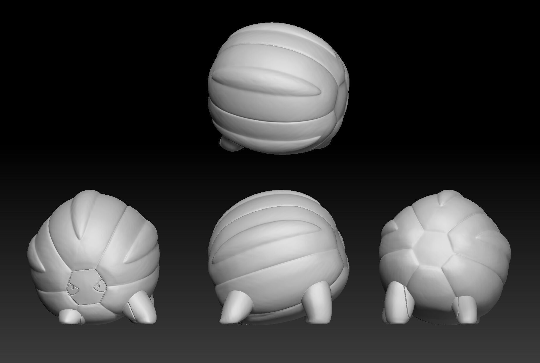 Pokemon Bagon Shelgon Salamence 3D print model_2