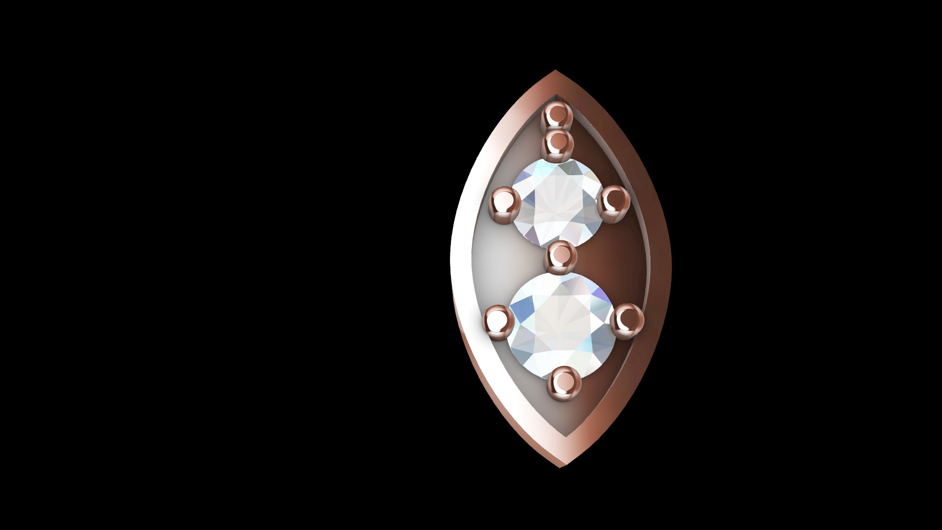marquise motif 3D print model_3