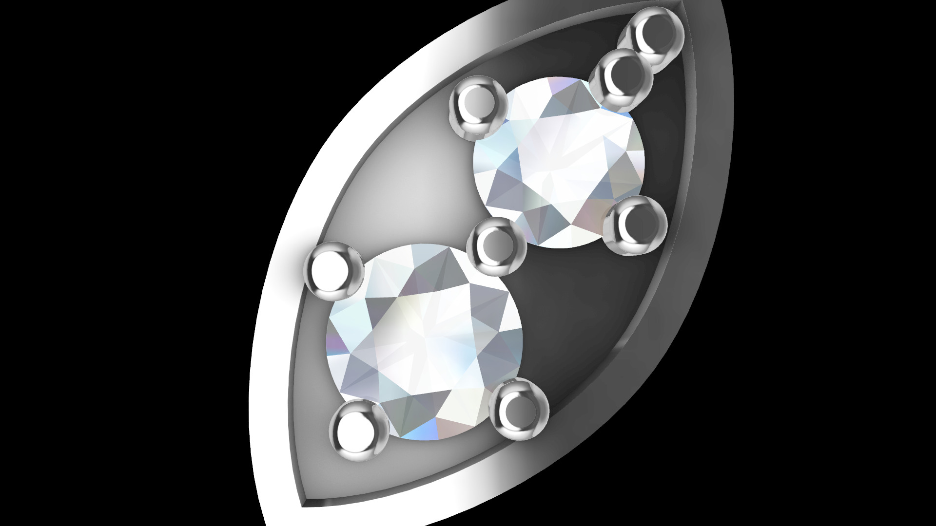 marquise motif 3D print model_1