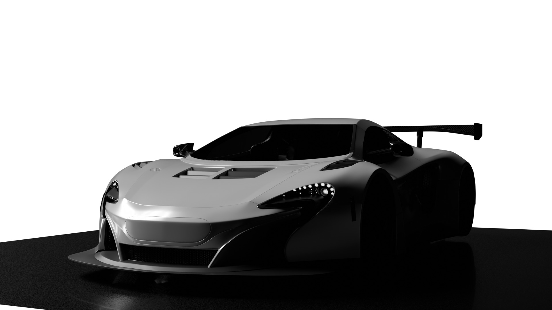Sport car 3D model_1