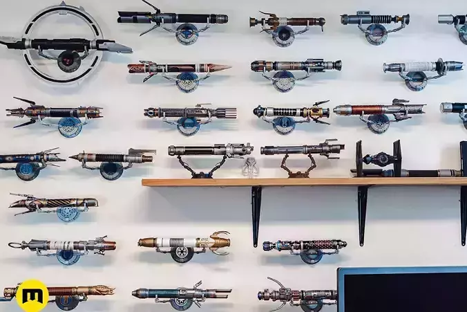 Jedi Survivor Customizable Lightsaber Collection 3D print model