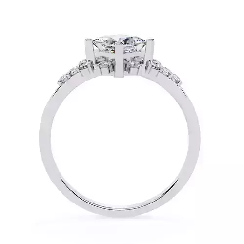 CUSHION  DIAMOND RING -CAD-283 3D print model