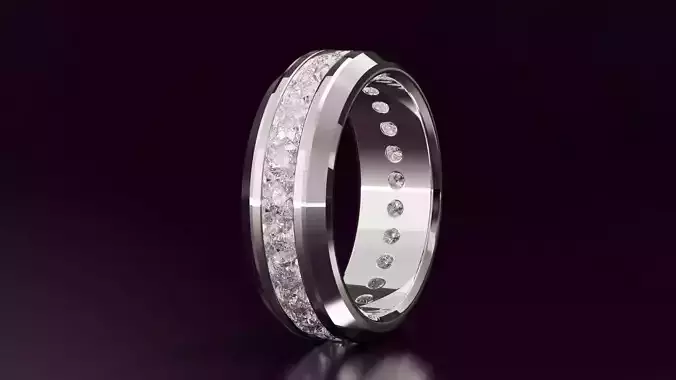 round cut eternity ring N14 54EU size