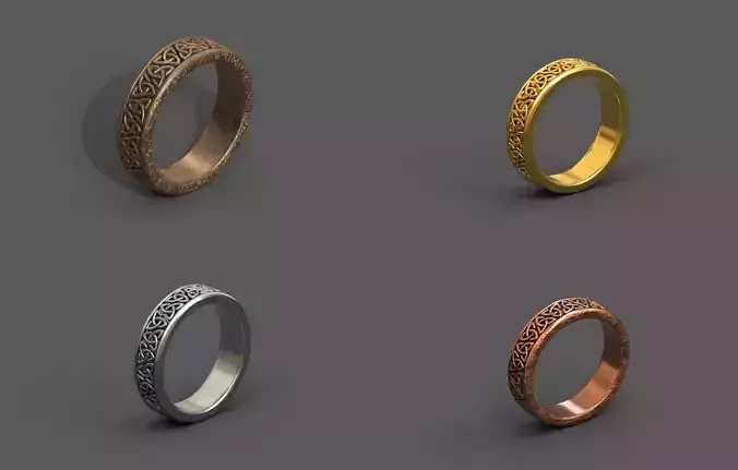 High-Quality 3D Ring Model Pack 4