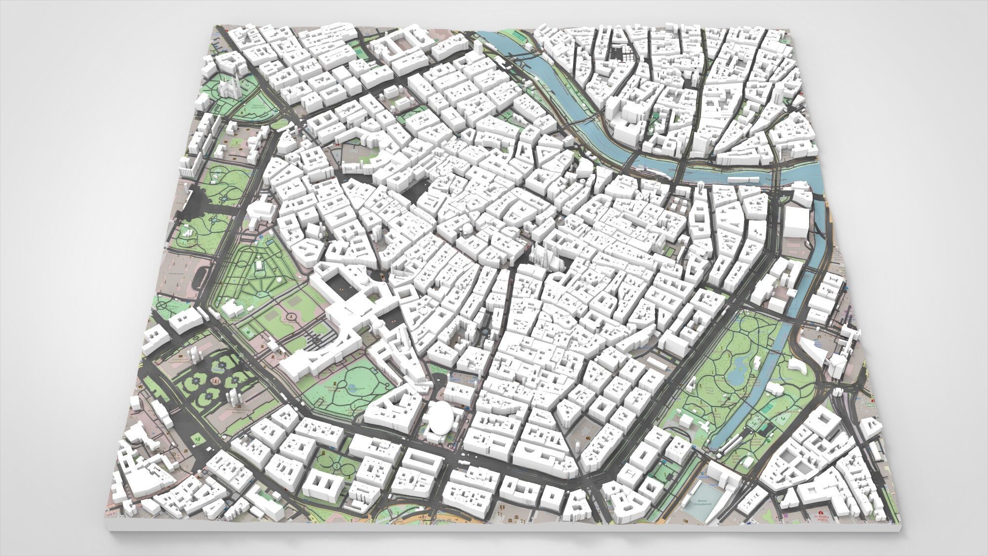 Cityscape Vienna Austria 3D model_0