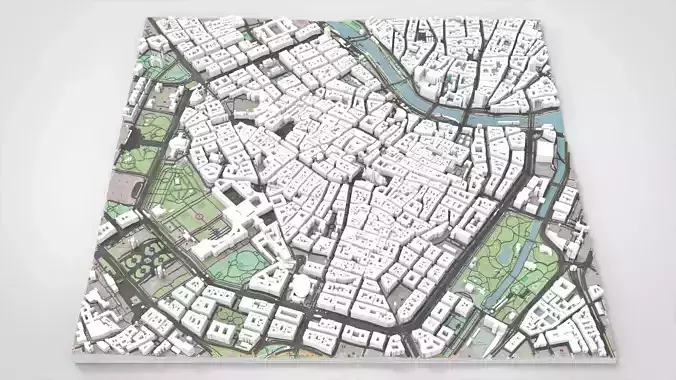 Cityscape Vienna Austria 3D model