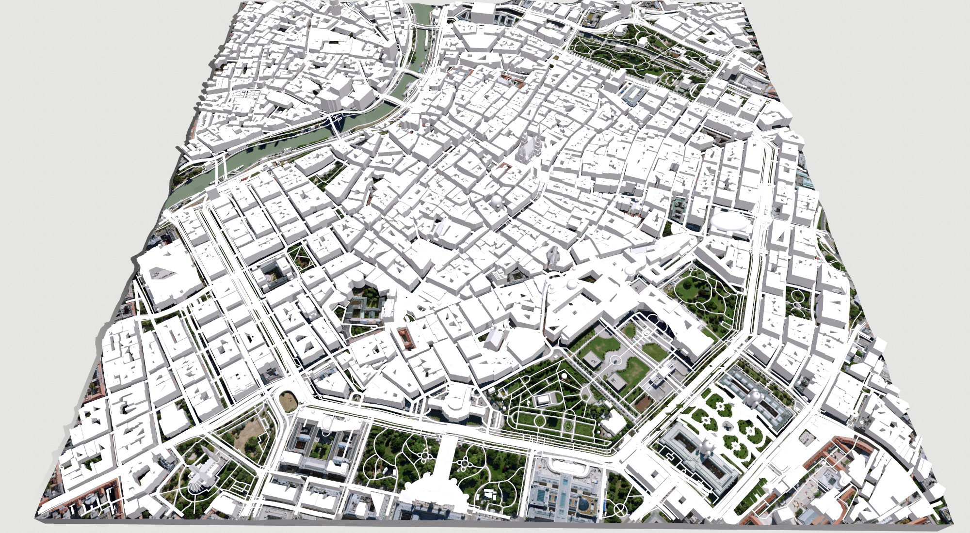 Cityscape Vienna Austria 3D model_4