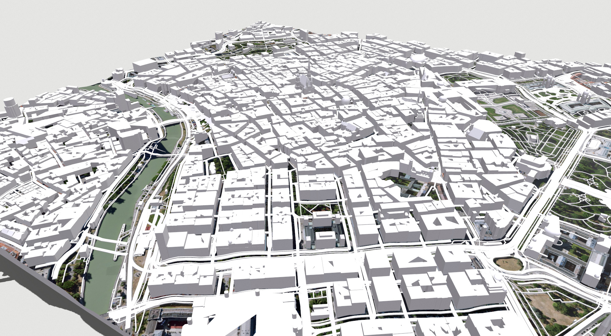 Cityscape Vienna Austria 3D model_9