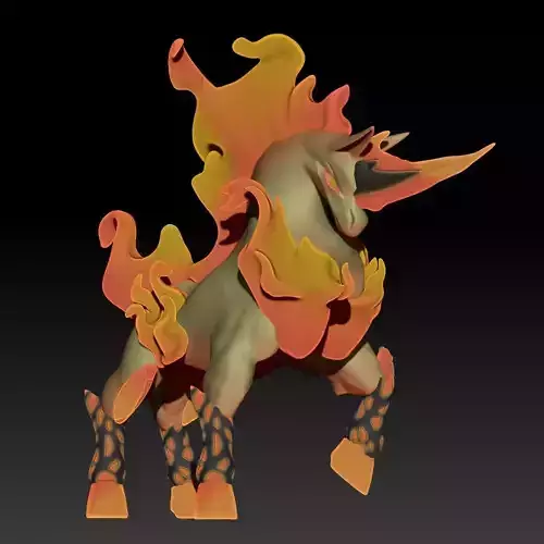 Fakemon Mega Evolution Pokemon Rapidash
