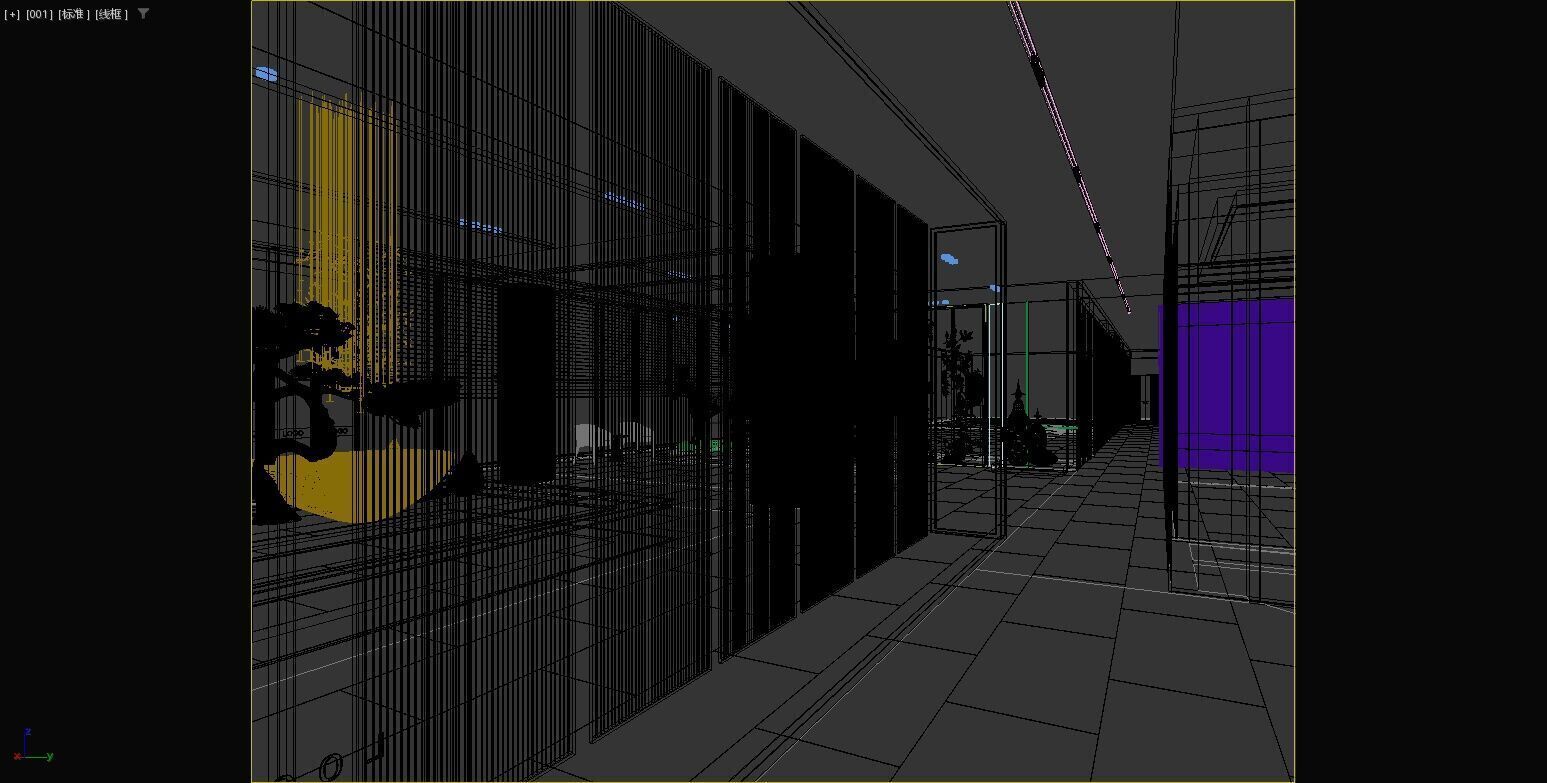 Modern hotel 3D model_6