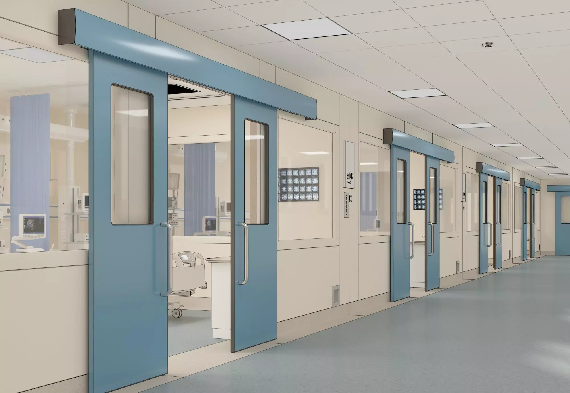 Hospital Hall 3D model_0