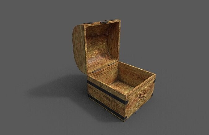 Chest-Storage Box 3D Model Low-poly 3D model