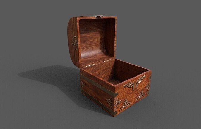Chest-Storage Box 3D Model Low-poly 3D model