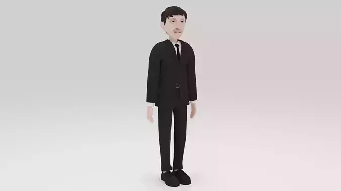 Character Dion Officer People Lowpolys Rigged 