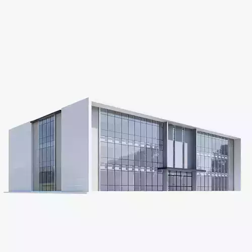 warehouse and office Low-poly 3D model