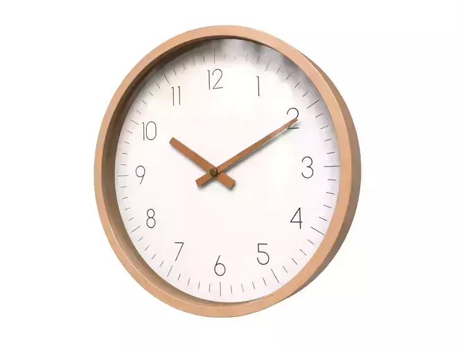 Minimalist Nordic Scandinavian Wall Clock 