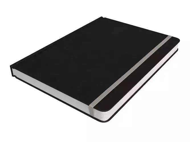 Black Classic Journal with Elastic Closure