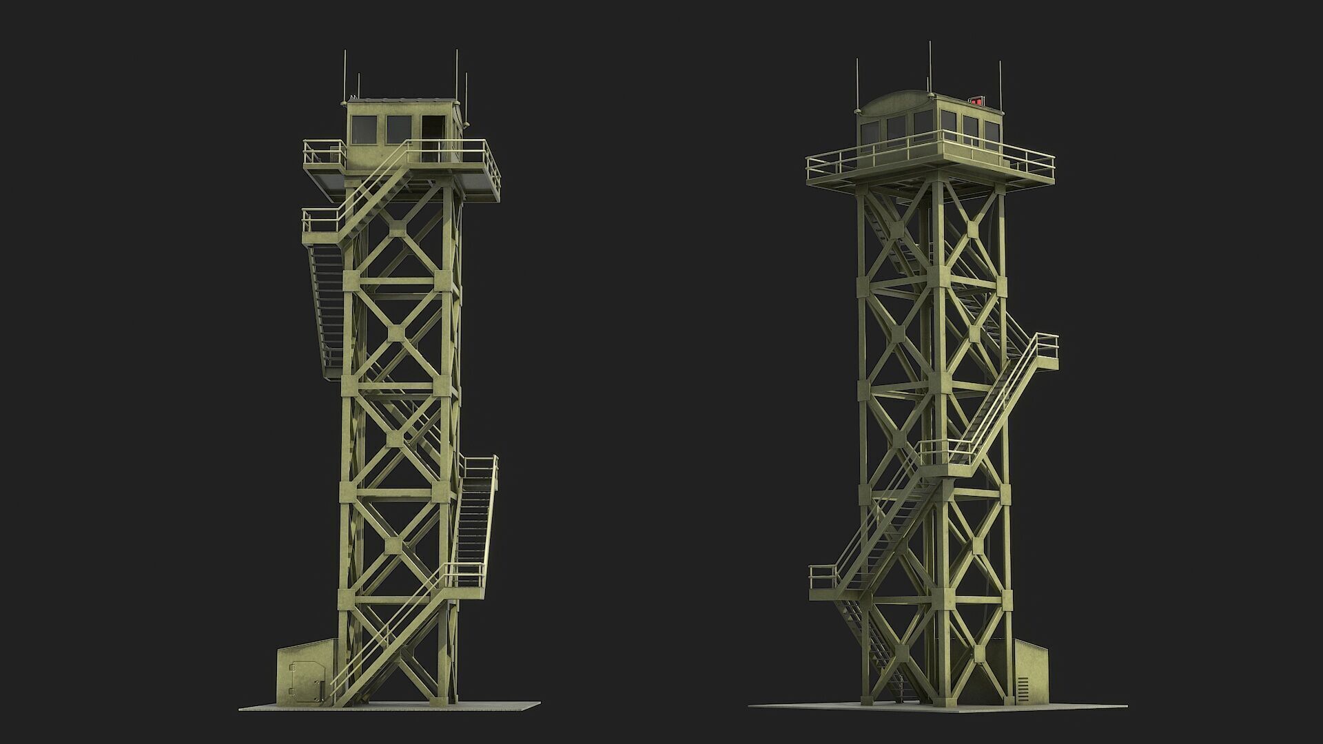 Watchtowers v3 Low-poly 3D model_11
