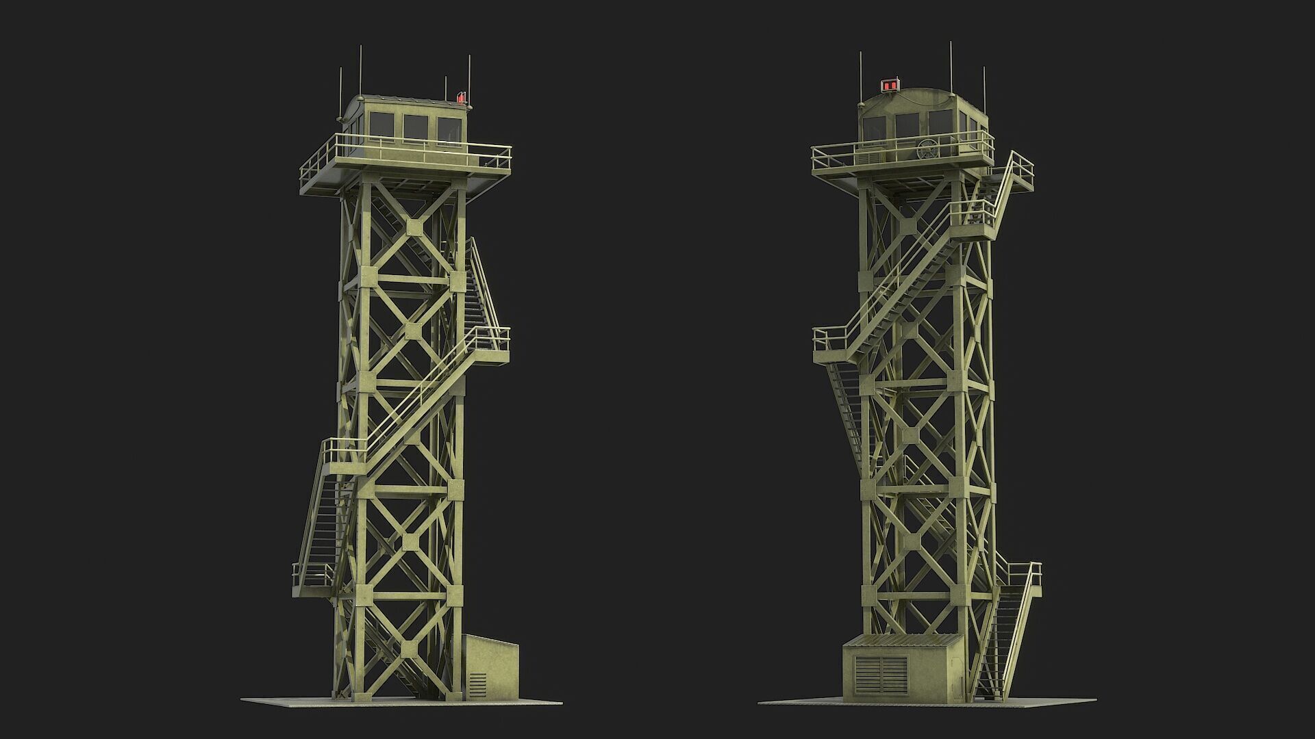 Watchtowers v3 Low-poly 3D model_14