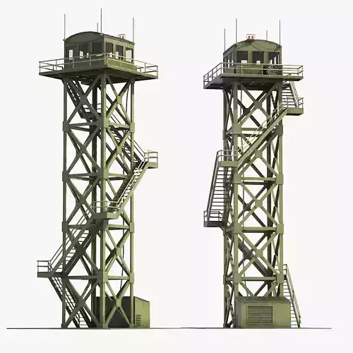 Watchtowers v3 Low-poly 3D model