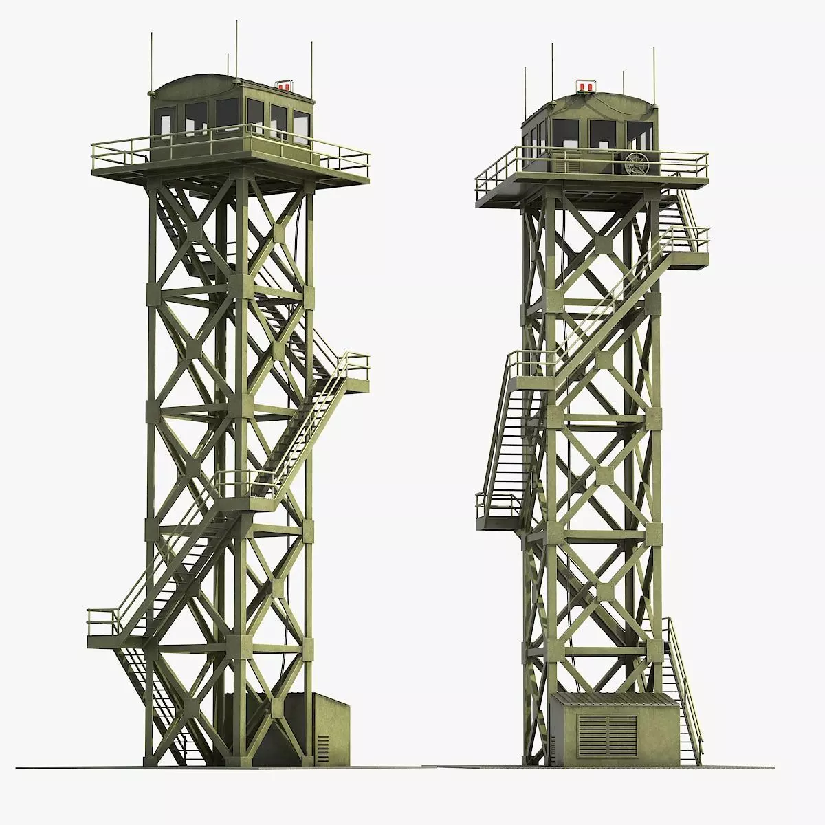 Watchtowers v3 Low-poly 3D model_0