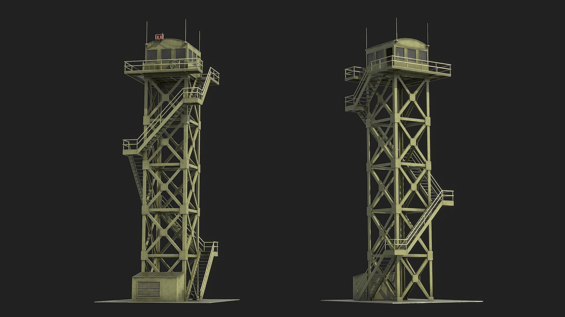 Watchtowers v3 Low-poly 3D model_12