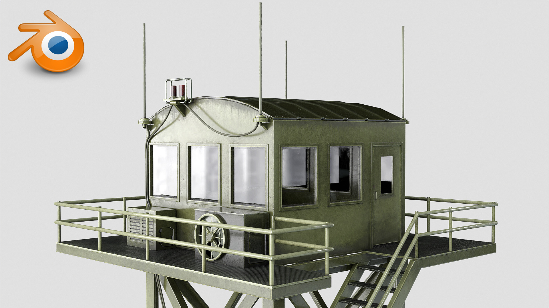 Watchtowers v3 Low-poly 3D model_8