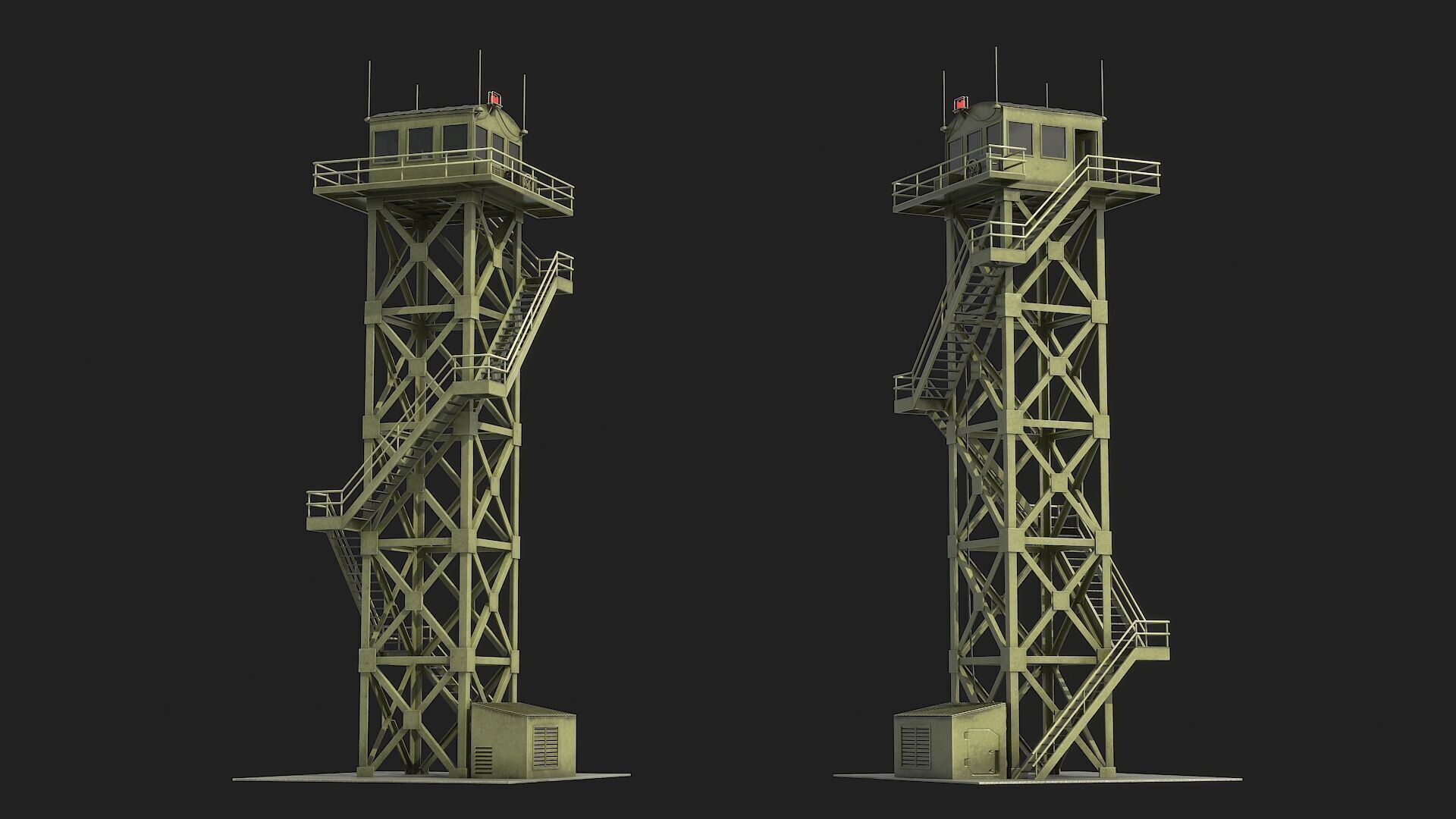 Watchtowers v3 Low-poly 3D model_13