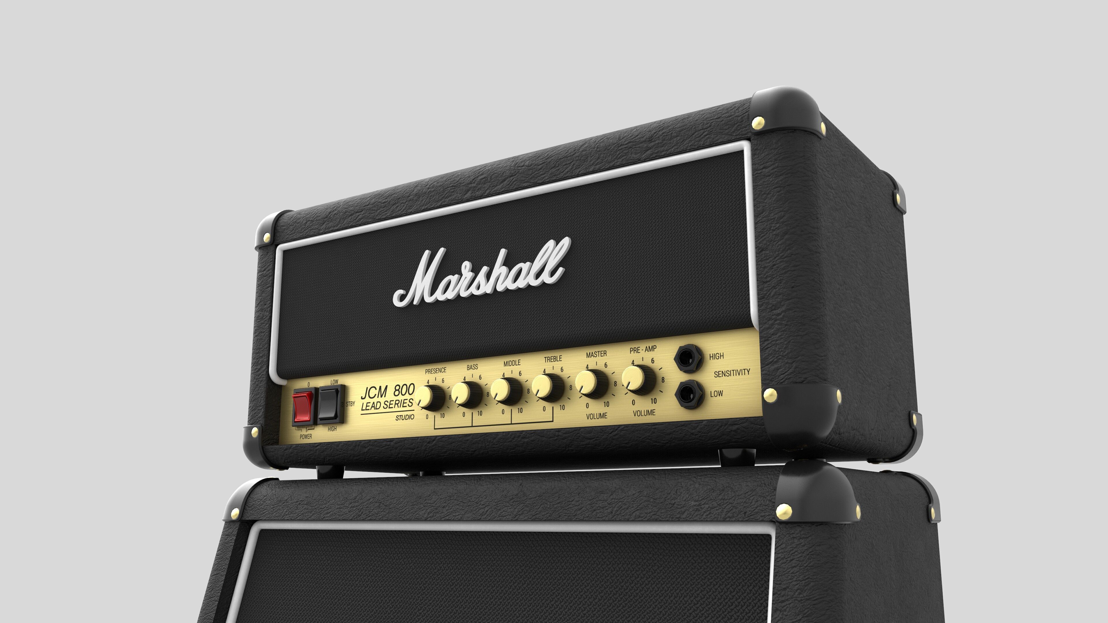 Marshall sc20 pack - JCM800 Studio 3D model_1