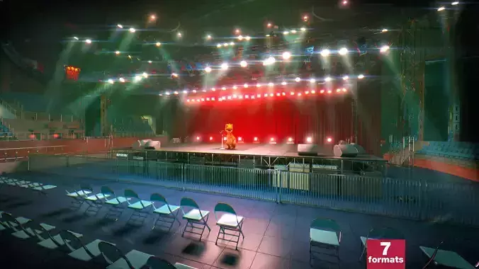 Concert Stage Arena Interior 3D model